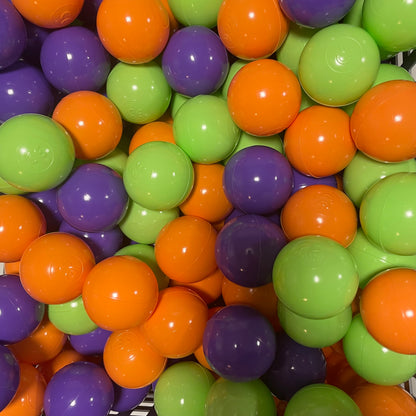 Kontrastowe piłeczki do basenu 6 cm – BubbleHuggle Owocowa Fiesta